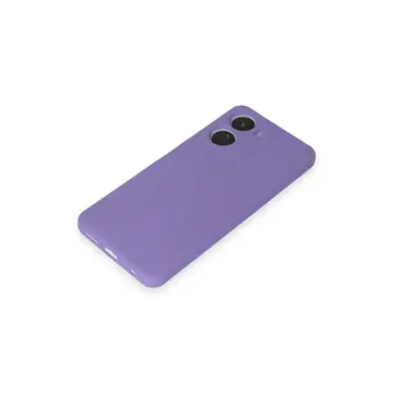 Vivo Y16 Kılıf First Silikon - Lila