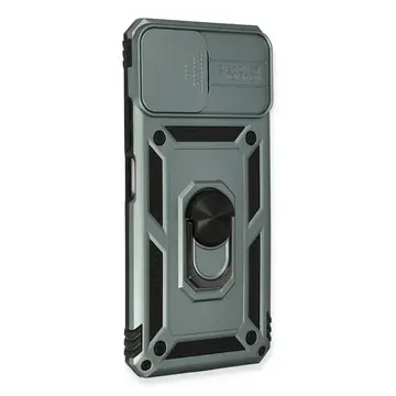 Xiaomi Mi 11 Lite Kılıf Pars Lens Yüzüklü Silikon - Yeşil