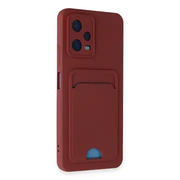 Xiaomi Poco X5 5g Kılıf Kelvin Kartvizitli Silikon - Bordo