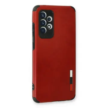 Samsung Galaxy A33 5g Kılıf Loop Deri Silikon - Kırmızı