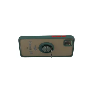 Huawei Y5p Kılıf Montreal Yüzüklü Silikon Kapak - Yeşil