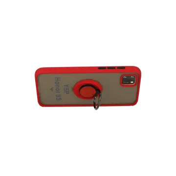 Huawei Y5p Kılıf Montreal Yüzüklü Silikon Kapak - Kırmızı