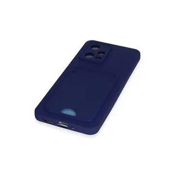 Xiaomi Poco X5 5g Kılıf Kelvin Kartvizitli Silikon - Lacivert