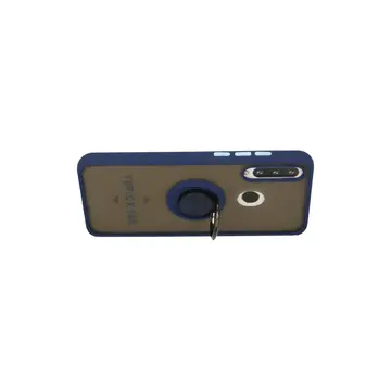 Huawei Y6p Kılıf Montreal Yüzüklü Silikon Kapak - Lacivert