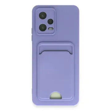 Xiaomi Poco X5 5g Kılıf Kelvin Kartvizitli Silikon - Lila