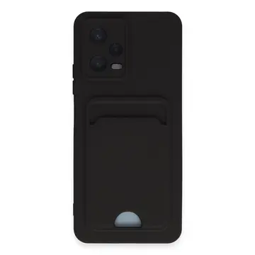 Xiaomi Poco X5 5g Kılıf Kelvin Kartvizitli Silikon - Siyah