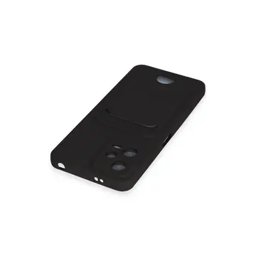 Xiaomi Poco X5 5g Kılıf Kelvin Kartvizitli Silikon - Siyah