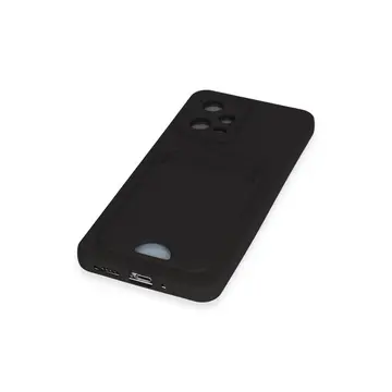 Xiaomi Poco X5 5g Kılıf Kelvin Kartvizitli Silikon - Siyah