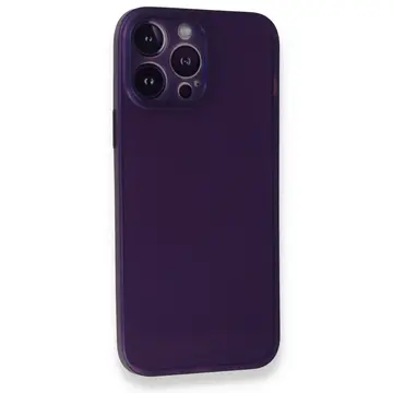 İphone 14 Pro Max Kılıf Pp Ultra İnce Kapak - Mor