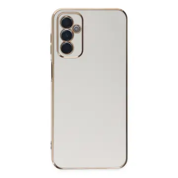 Samsung Galaxy M23 Kılıf Volet Silikon - Beyaz