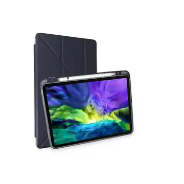 İpad Pro 11 (2021) Kılıf Kalemlikli Hugo Tablet Kılıfı - Lacivert