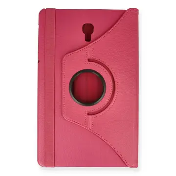 Samsung Galaxy T590 Tab A 10.5 Kılıf 360 Tablet Deri Kılıf - Pembe