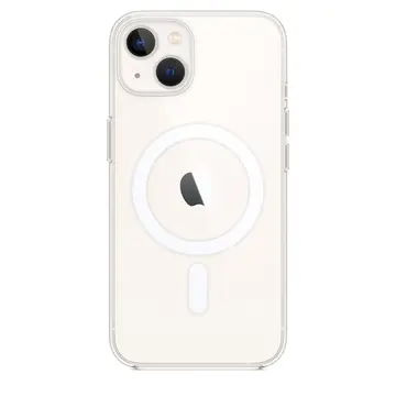 İphone 15 Plus Kılıf Magneticsafe Şeffaf Silikon - Şeffaf