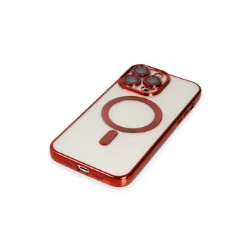 İphone 13 Pro Max Kılıf Kross Magneticsafe Kapak - Kırmızı