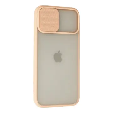 İphone 12 Pro Max Kılıf Palm Buzlu Kamera Sürgülü Silikon - Pembe