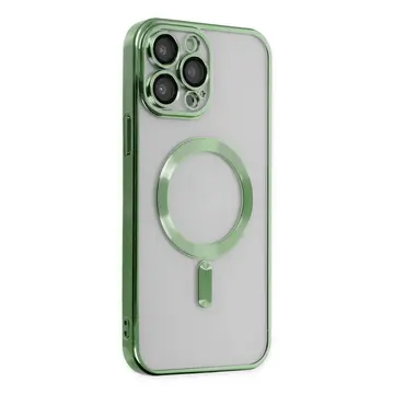 İphone 14 Pro Kılıf Kross Magneticsafe Kapak - Koyu Yeşil