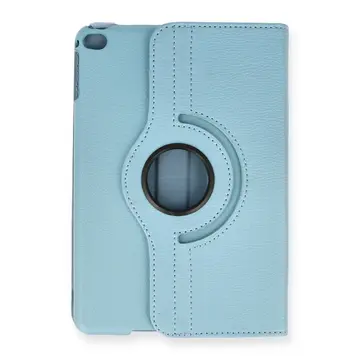 İpad Mini 4 Kılıf 360 Tablet Deri Kılıf - Turkuaz