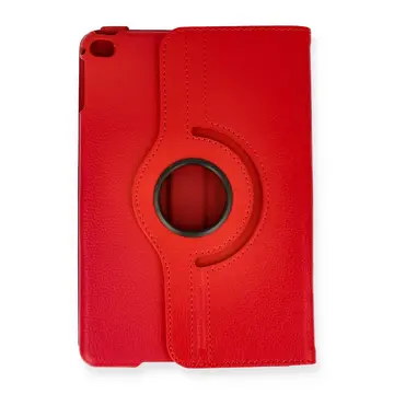 İpad Mini 4 Kılıf 360 Tablet Deri Kılıf - Kırmızı