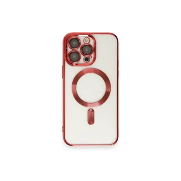 İphone 14 Pro Max Kılıf Kross Magneticsafe Kapak - Kırmızı