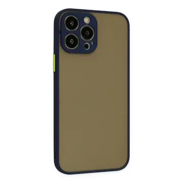 İphone 15 Pro Kılıf Montreal Silikon Kapak - Lacivert
