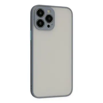 İphone 15 Pro Kılıf Montreal Silikon Kapak - Gri