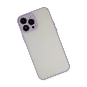İphone 15 Pro Kılıf Montreal Silikon Kapak - Mor