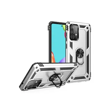 Samsung Galaxy A33 5g Kılıf Sofya Yüzüklü Silikon Kapak - Gümüş
