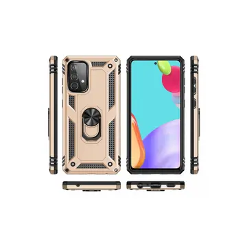 Samsung Galaxy A33 5g Kılıf Sofya Yüzüklü Silikon Kapak - Gold