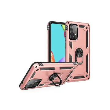 Samsung Galaxy A33 5g Kılıf Sofya Yüzüklü Silikon Kapak - Rose