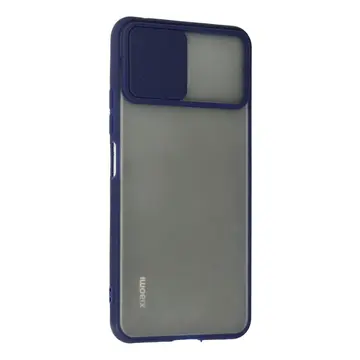 Xiaomi Mi 11 Lite Kılıf Palm Buzlu Kamera Sürgülü Silikon - Lacivert