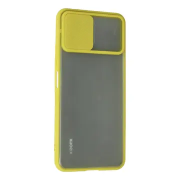 Xiaomi Mi 11 Lite Kılıf Palm Buzlu Kamera Sürgülü Silikon - Sarı