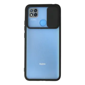 Xiaomi Redmi 9c Kılıf Palm Buzlu Kamera Sürgülü Silikon - Siyah
