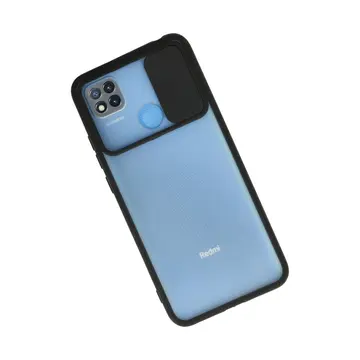 Xiaomi Redmi 9c Kılıf Palm Buzlu Kamera Sürgülü Silikon - Siyah