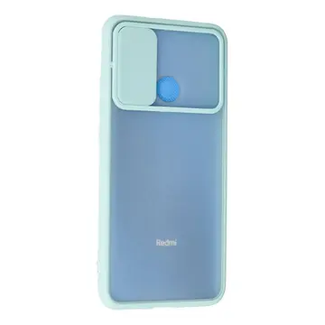 Xiaomi Redmi 9c Kılıf Palm Buzlu Kamera Sürgülü Silikon - Turkuaz