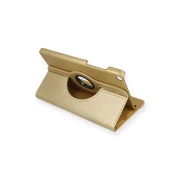 Samsung Galaxy T290 Tab A 8 Kılıf 360 Tablet Deri Kılıf - Gold