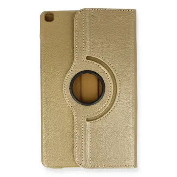 Samsung Galaxy T290 Tab A 8 Kılıf 360 Tablet Deri Kılıf - Gold