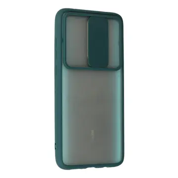 Xiaomi Redmi Note 8 Pro Kılıf Palm Buzlu Kamera Sürgülü Silikon - Yeşil