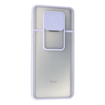 Xiaomi Redmi Note 9 Pro Kılıf Palm Buzlu Kamera Sürgülü Silikon - Lila