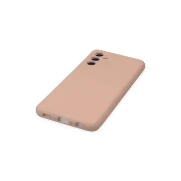 Samsung Galaxy A04s Kılıf Nano İçi Kadife Silikon - Pudra
