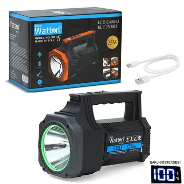 Led Şarjlı El Feneri 25w