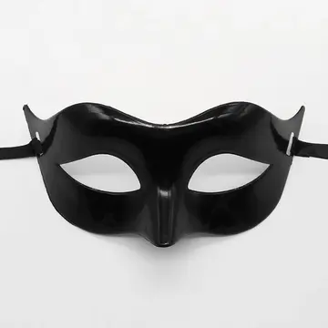 Siyah Renk Masquerade Kostüm Partisi Venedik Balo Maskesi
