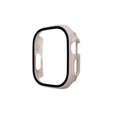 Watch Ultra 49mm Desert Camlı Kasa Ekran Koruyucu - Metalik Gold