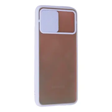 Samsung Galaxy A02s Kılıf Palm Buzlu Kamera Sürgülü Silikon - Lila