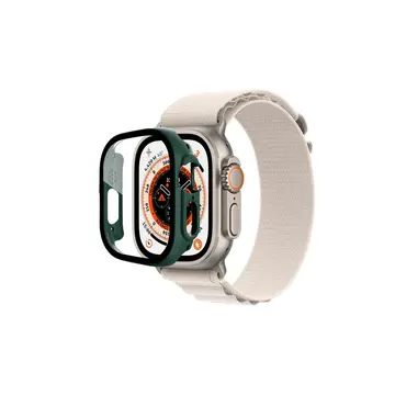 Watch Ultra 49mm Desert Camlı Kasa Ekran Koruyucu - Koyu Yeşil