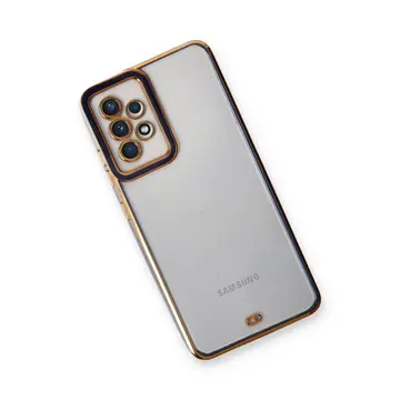 Samsung Galaxy A33 5g Kılıf Liva Lens Silikon - Mavi