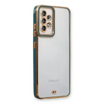 Samsung Galaxy A33 5g Kılıf Liva Lens Silikon - Yeşil