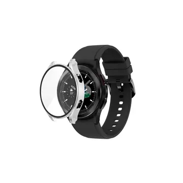 Watch 5 44mm Wall Camlı Kasa Ekran Koruyucu - Gümüş