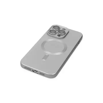 İphone 13 Pro Kılıf Moshi Lens Magneticsafe Silikon - Gümüş