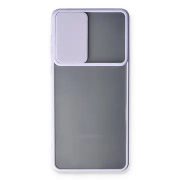 Samsung Galaxy A53 5g Kılıf Palm Buzlu Kamera Sürgülü Silikon - Lila