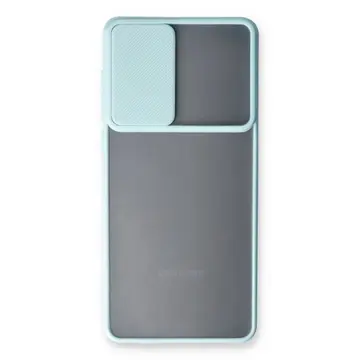 Samsung Galaxy A53 5g Kılıf Palm Buzlu Kamera Sürgülü Silikon - Turkuaz